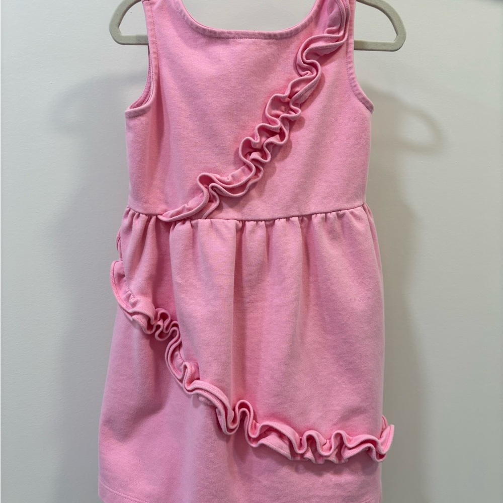 Janie and Jack Pink Ruffle Trim Sleeveless Dress